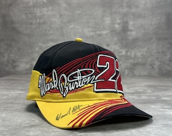 Vintage Ward Burton #22 Nascar CAT Racing Team haftowana czapka typu snapback OSFA