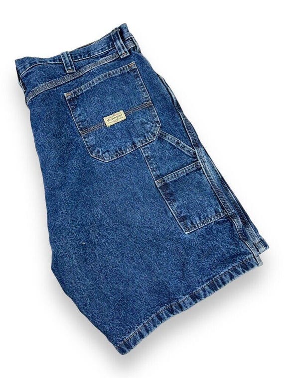 Vintage Wrangler Jeans Dark Wash Denim Workwear Carpenter
