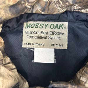Vintage 80-/90-tals Mossy Oak Tree Camo jaktvindjacka storlek Medium bild 3