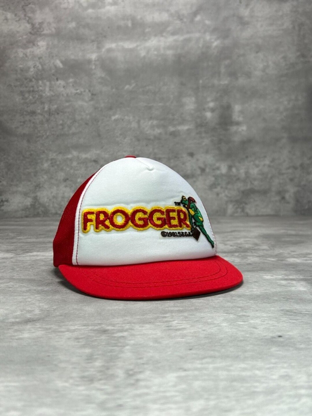 Vintage 1981 Frogger Embroidered Logo Video Game Promo Trucker YOUTH ...