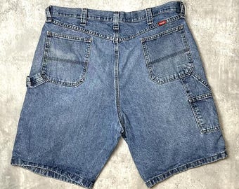 Vintage Dickies Trouser Shorts / Loose Fit / Workwear Bottoms / 36
