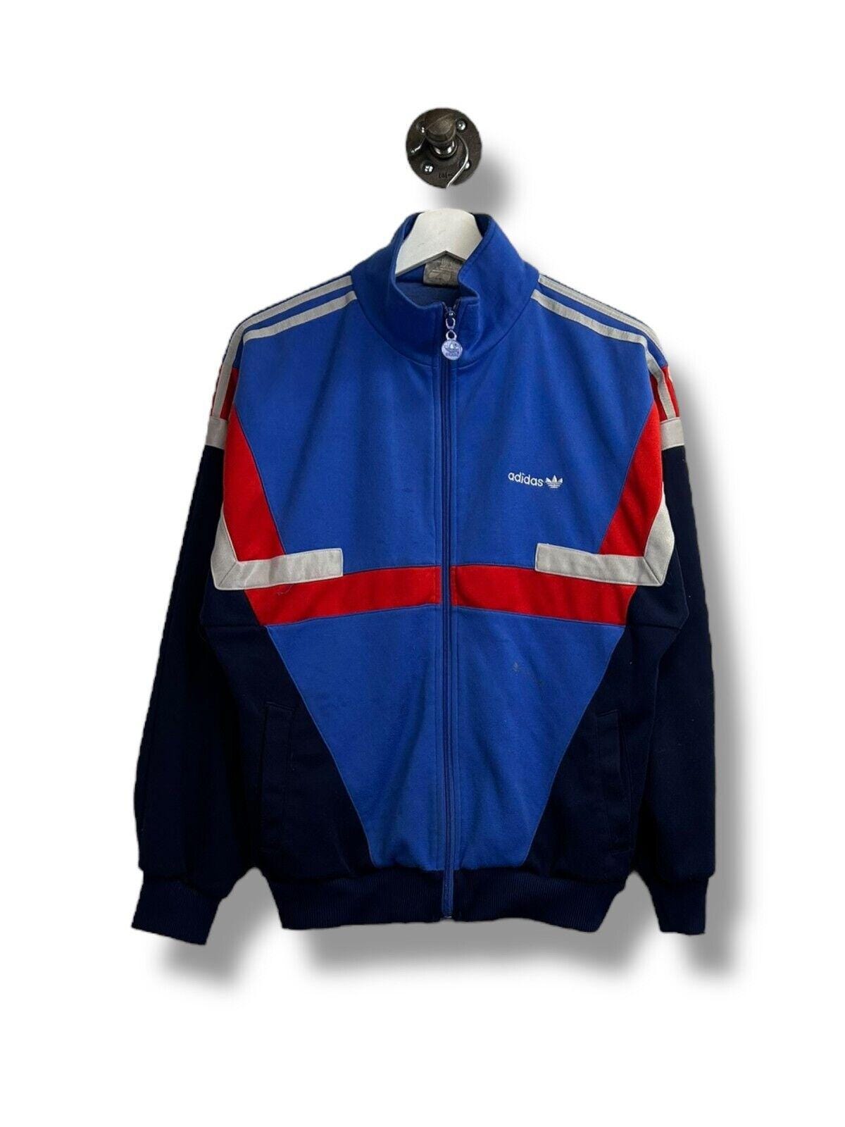 Vintage 80s/90s Adidas Embroidered Logo Full Zip Track