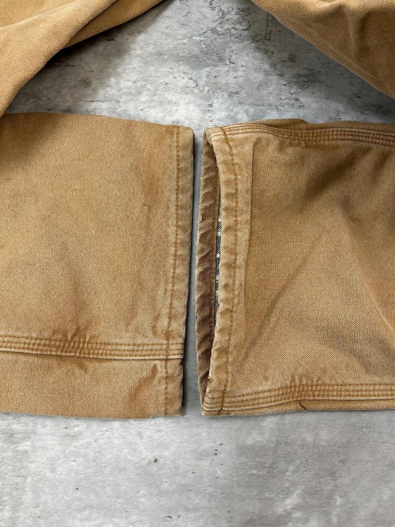 Vintage Carhartt Canvas Workwear Carpenter Pants Size 31 Beige image 6