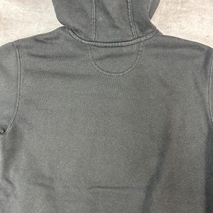 Vintage Carhartt Sleeve Spellout Workwear Hooded Sweatshirt Size Medium Black image 8