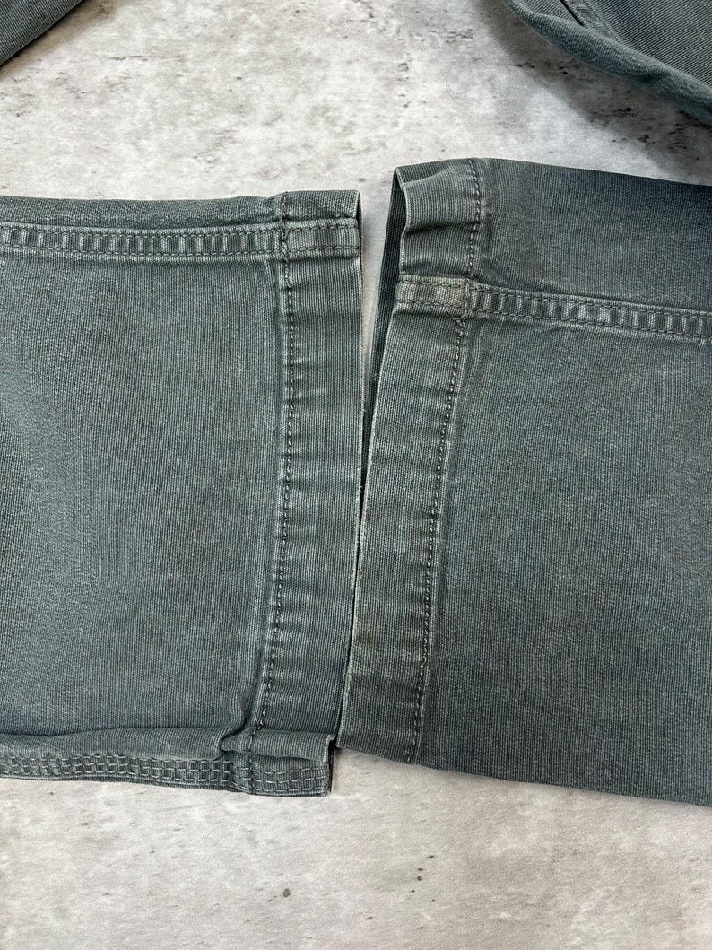 Carhartt Relaxed Fit Canvas Workwear Five Pocket Pants Size 34 Green image 6