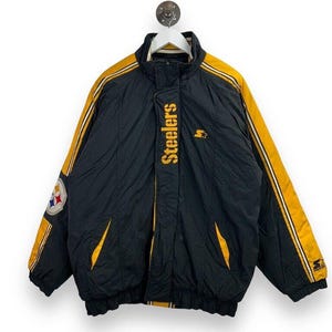 Vintage 90s Pittsburgh Steelers NFL Full Zip Insulated Starter