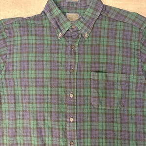 Vintage Pendleton Single Pocket Karierter Druck Lange Ärmel Button Up Shirt Gr. XL Bild 4