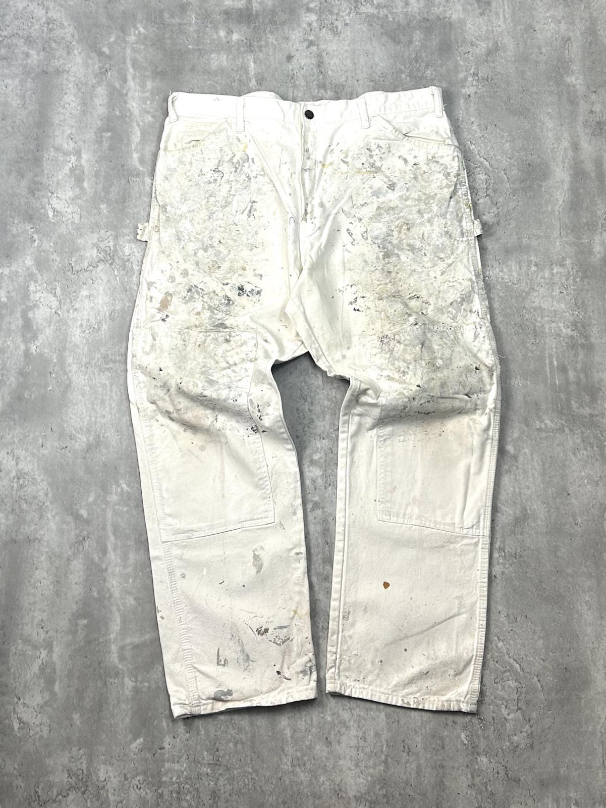 パンツ BIG YANK White painter Pants Scovill Zip Painters Pants Vintage for sale | eBay