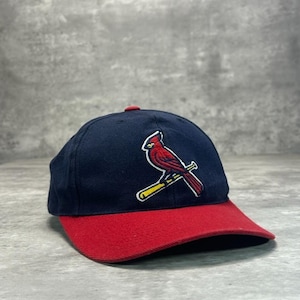 Vintage 90-tals St Louis Cardinals MLB Broderad Logo Baseball Snapback-keps OSFA
