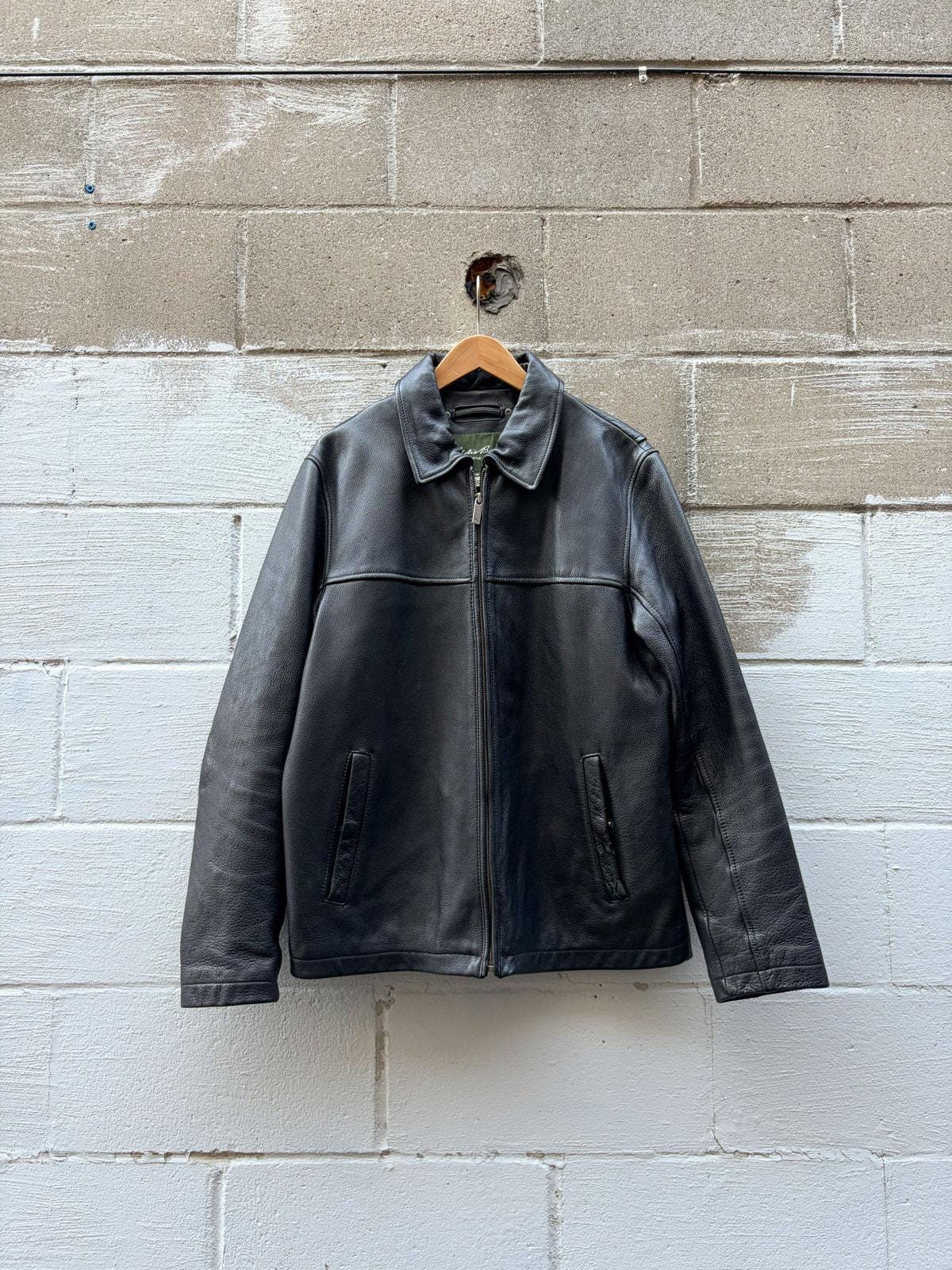 Eddie Bauer Leather Jacket - Etsy Eddie Bauer Leather Jacket - Etsy