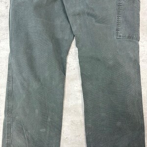 Carhartt Relaxed Fit Canvas Workwear Five Pocket Pants Size 34 Green image 8