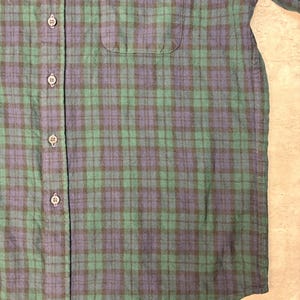 Vintage Pendleton Single Pocket Karierter Druck Lange Ärmel Button Up Shirt Gr. XL Bild 5