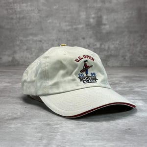 US Open Bethpage geborduurde golf-strapback-hoed OSFA beige