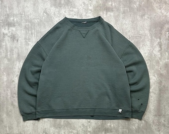 Vintage 90er Jahre Russel Athletic Blank Pullover Rundhals Sweatshirt Grösse XL