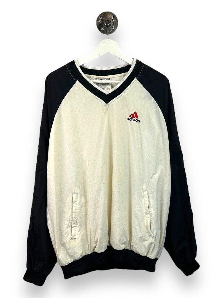 Vintage 90s Adidas Embroidered Logo Nylon Pull Over
