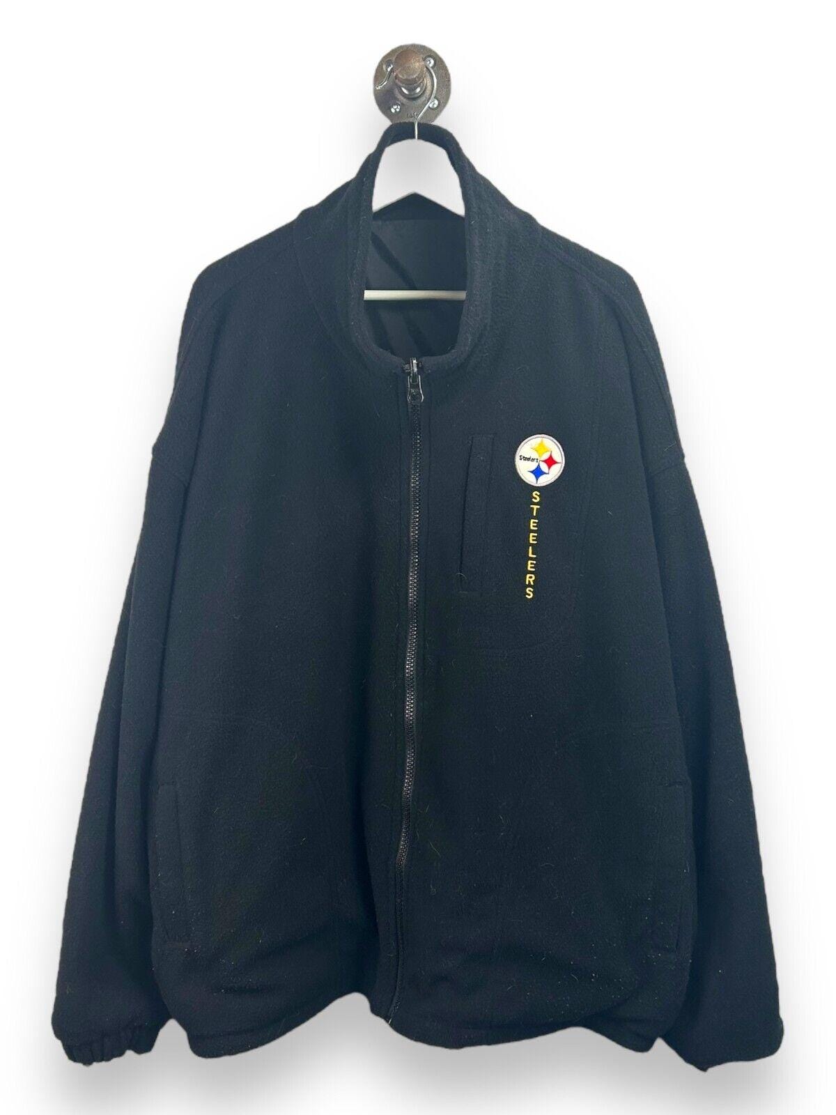 Vintage 90s Pittsburgh Steelers Reversible Nylon Fleece NFL