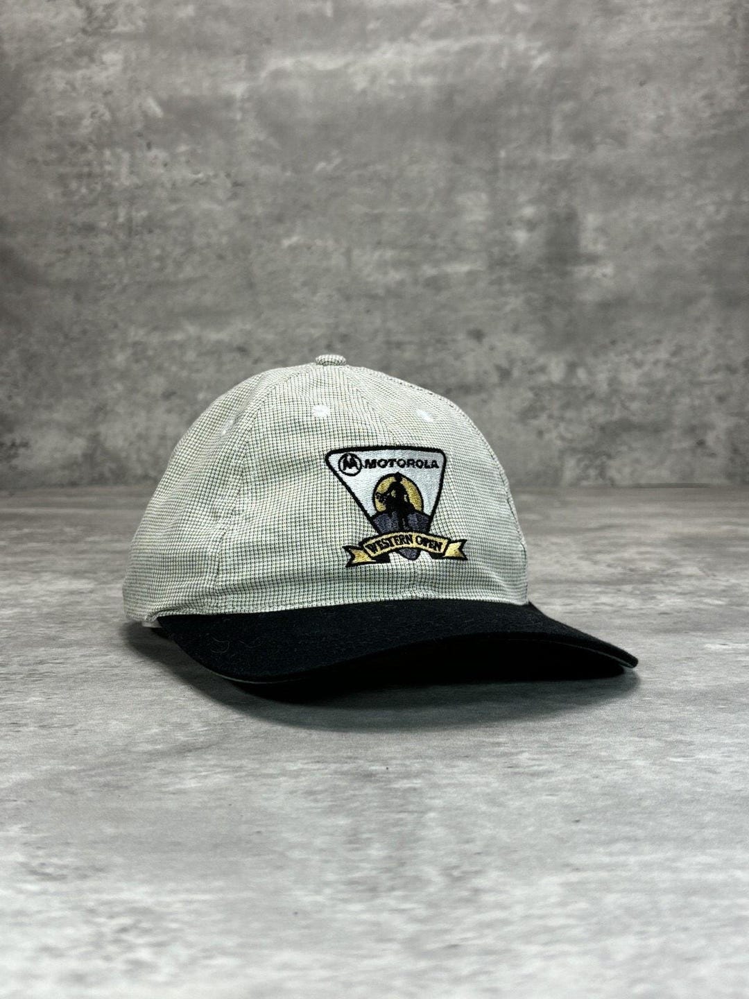 GG367 90s Tシャツ モトローラ Motorola ポケベル プロモ Vintage 90s Motorola Western Open Embroidered Golfing Snapback Hat