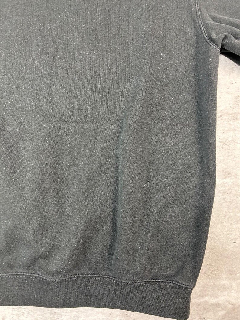 Vintage Carhartt Sleeve Spellout Workwear Hooded Sweatshirt Size Medium Black image 9