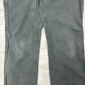 Carhartt Relaxed Fit Canvas Workwear Five Pocket Pants Size 34 Green image 5