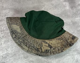 90年代 レア！　USA製 MICHIGAN RAG CO. バケットハット ヴィンテージ 90年代 ゴアテックス ハンティング カモ アウトドア