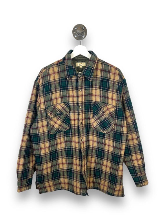 Vintage Briggs Insulated Plaid Double Pocket Wool… - image 1