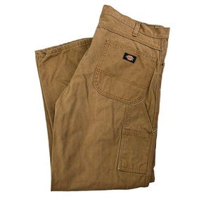 Vintage Dickies Canvas Carpenter Workwear Pants Size 38 Beige