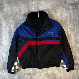 Vintage 80s/90s Polaris Northstar Quilted Lined Snowmobiling Jacket Size XL