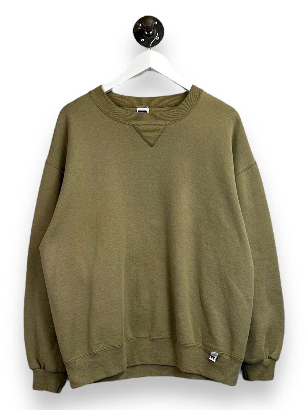 Vintage 90s Russel Athletic Blank Crewneck Sweatshirt Size Large Made ...