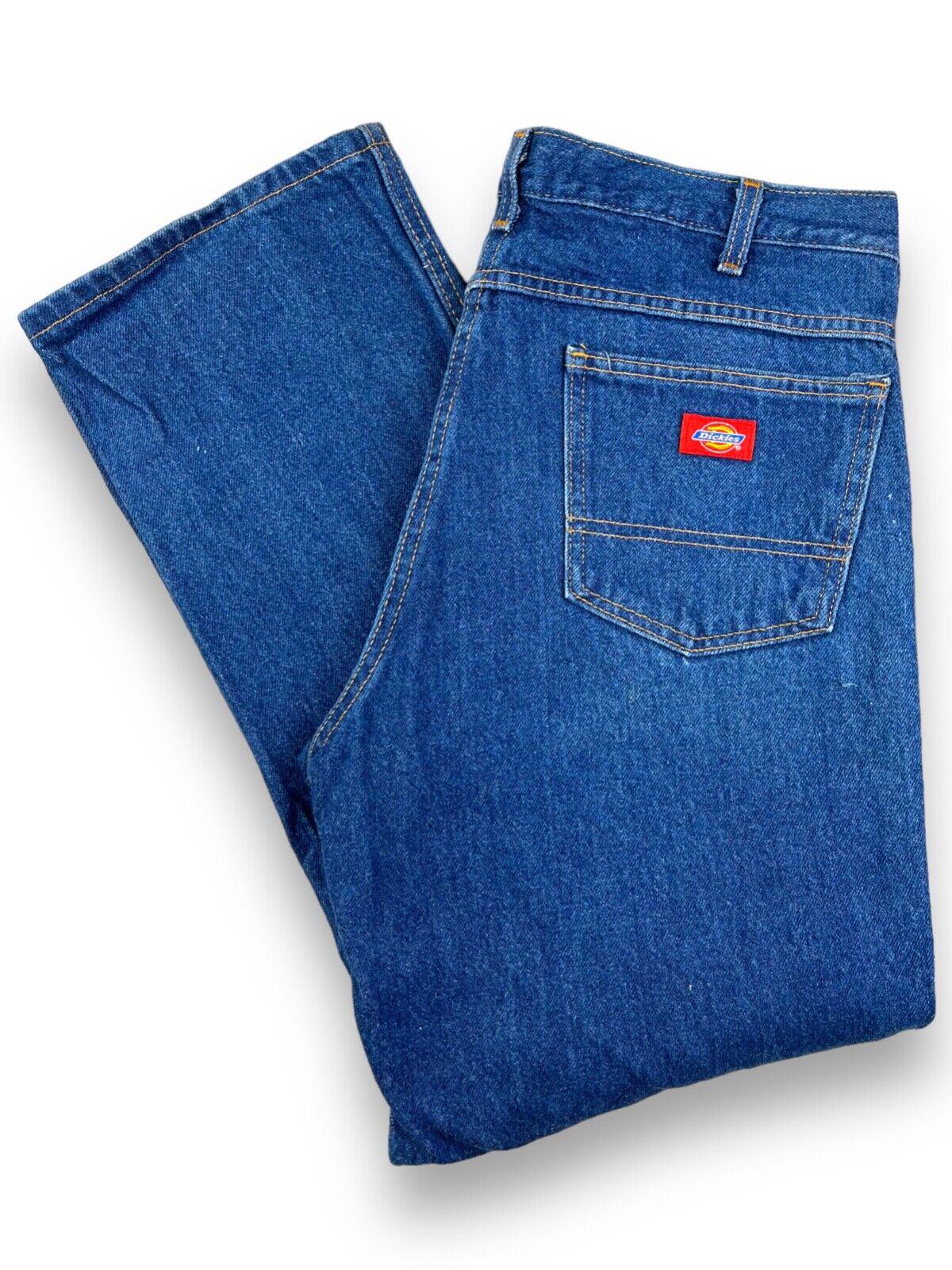 Vintage Dickies Relaxed Fit Dark Wash Workwear Denim Pants