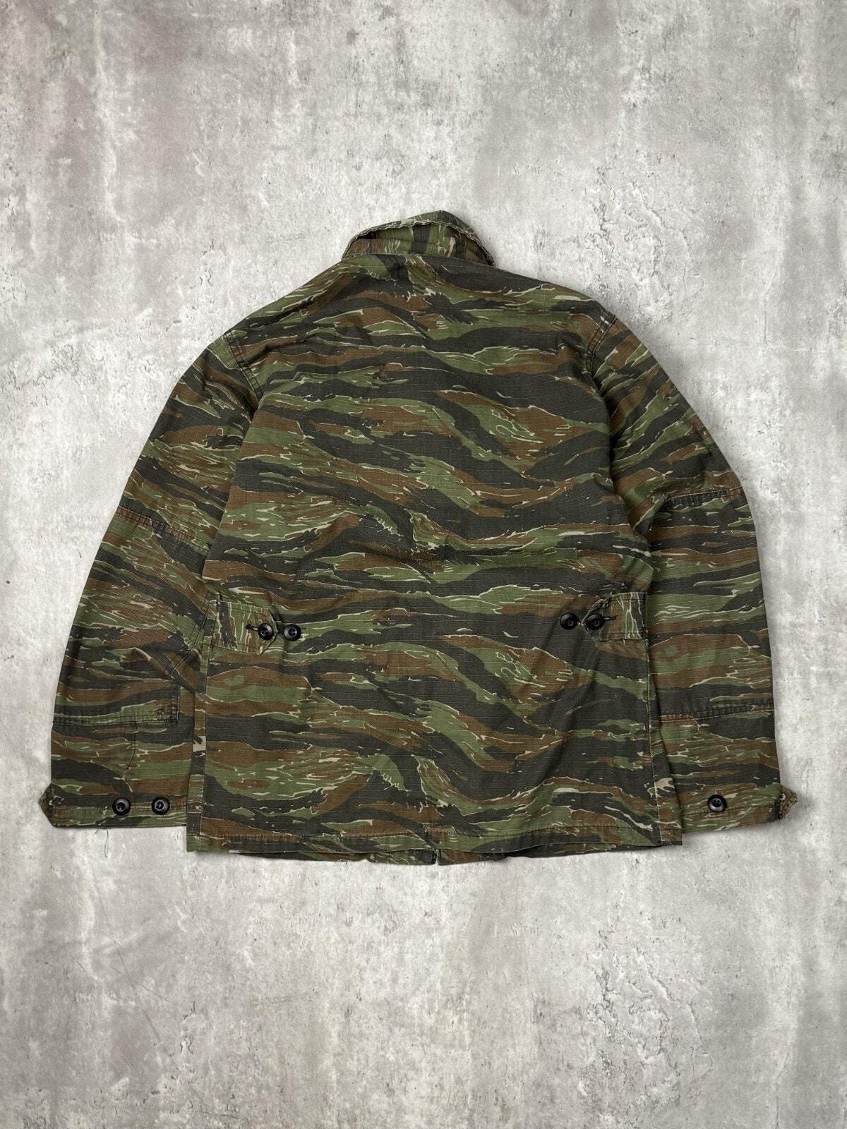 Vintage 1980s US Military Tiger Stripe Camo Multi Pocket