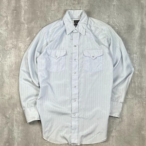 Camicia vintage anni &#39;70 Panhandle Slim Pearl Snap a maniche lunghe con bottoni, taglia media