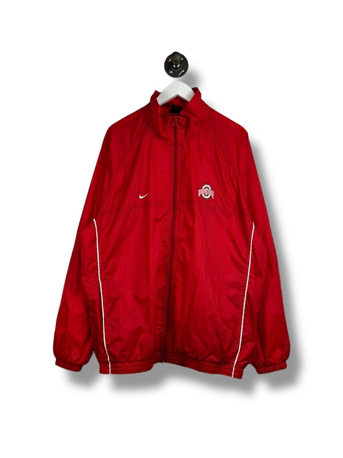 Nike Ohio State ナイロンジャケット 希少 Vintage Ohio State Buckeyes NCAA Nike Embroidered Nylon