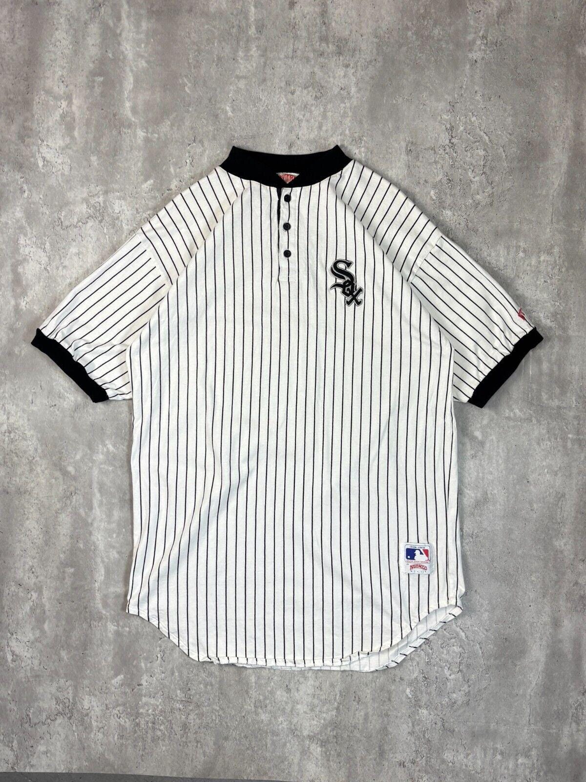 Vintage 90s Chicago White Sox MLB Pinstripe Baseball Jersey