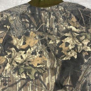 Vintage 90s Jerzees Outdoors Mossy Oak Break up Camo Hunting Jacket Size XL image 8