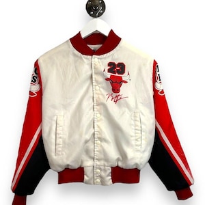 90s Howie&Son レザージャケット　シカゴブルズ　マイケルジョーダン Vintage 90s Michael Jordan #23 Chicago Bulls NBA Chalk Line Jacket