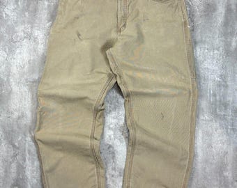 90年代Carhartt オリーブグリーン カーゴパンツ 中古・古着通販】CarHartt (カーハート) ダックペインターパンツ