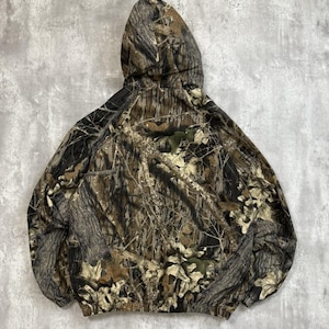 Vintage 80-/90-tals Mossy Oak Tree Camo jaktvindjacka storlek Medium bild 2