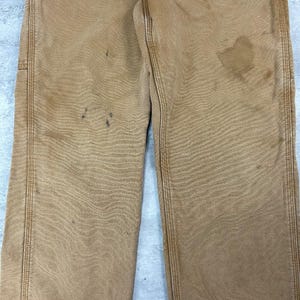 Vintage Carhartt Canvas Workwear Carpenter Pants Size 31 Beige image 5