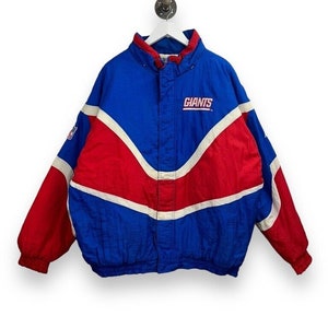NFL Giants フード付きジャケット 90's STARTER “NFL New York Giants” 中綿入り フード ナイロン