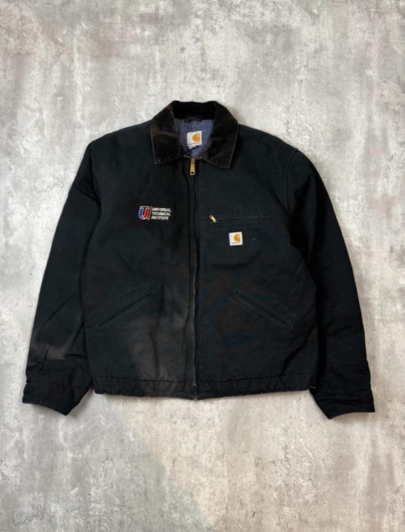 Vintage 90s Carhartt Blanket Lined Canvas Workwear Detroit Jacket
