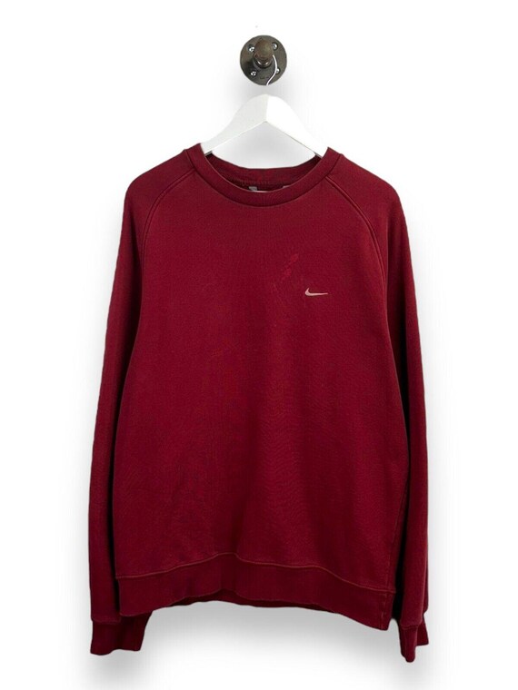 Nike embroidered crewneck sweatshirt hotsell