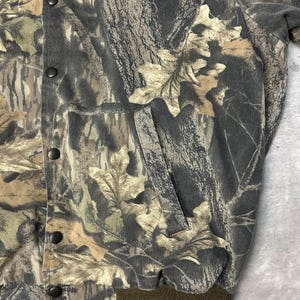 Vintage 90s Jerzees Outdoors Mossy Oak Break up Camo Hunting Jacket Size XL image 5