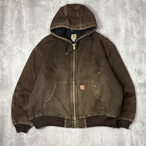 ジャケット・アウター carhartt active parka brown vintage Rare Vintage Carhartt Active Jacket Brown Size-M/L
