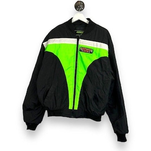 Vintage 90s Arctic Cat Racing Thinsulate Embroidered Bomber Jacket Size XL