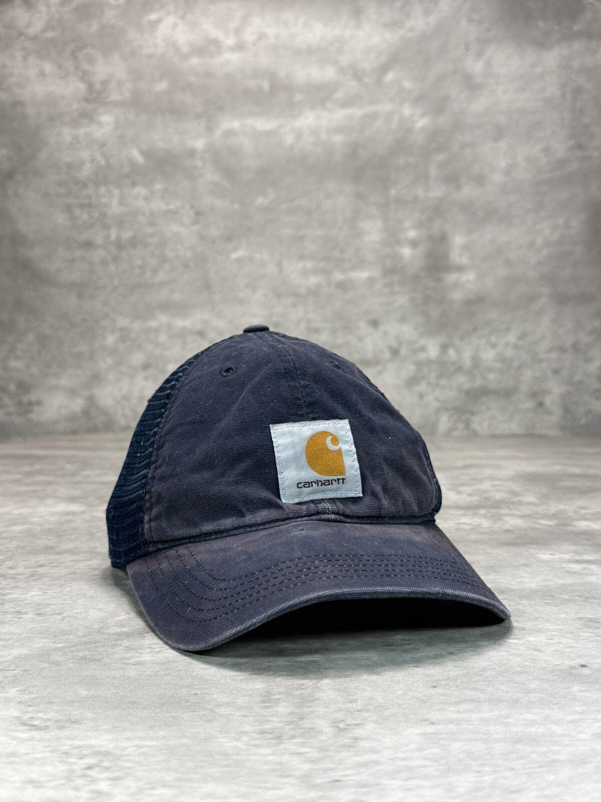Baseball Cap Unisex OSFA *Upcycled LV Patch* Blue Cotton Hat Designer Reworked Custom Upcycled distressed ball cap w/ Louis Vuitton canvas  main image 2