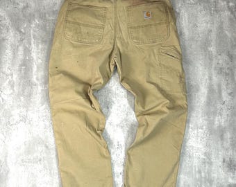 Carhartt Relaxed Fit Canvas Workwear Five Pocket Pants Size 34