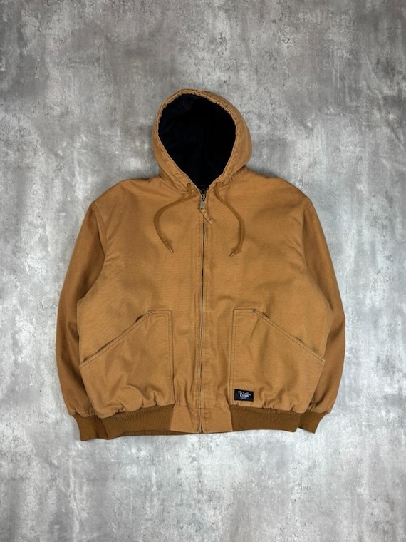 Vintage the Walls Blizzard Pruf Canvas Workwear Hooded Jacket Size