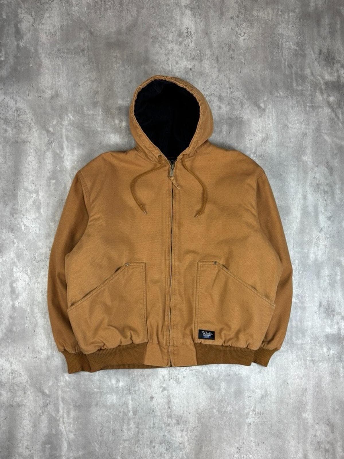 Vintage the Walls Blizzard Pruf Canvas Workwear Hooded Jacket Size