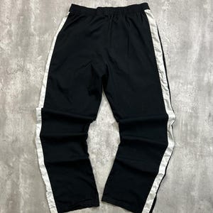 Vintage 2000s Nike Embroidered Logo Nylon Track Pants Size Large image 2