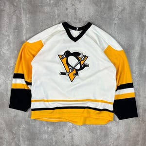 Vintage 1990s Pittsburgh Penguins NHL CCM Maska Stitched Hockey Jersey Size L